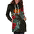 Papua New Guinea Hoodie Dress - Papua New Guinea Coat Of Arms Hibiscus - Polynesian Pride