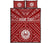 Tahiti Personalised Quilt Bed Set - Tahiti Seal In Polynesian Tattoo Style (Red) - Polynesian Pride