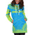 Palau Women's Hoodie Dress - Polynesian Flag Chief - Polynesian Pride