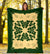 Hawaii Premium Blanket - Hawaiian Quilt Plumeria Medallion Green Premium Blanket - AH - Polynesian Pride