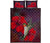 Hawaii Quilt Bed Set - Hibiscus Hummingbird Quilt Bed Set Red - Polynesian Pride