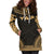 Yap Women's Hoodie Dress - Polynesian Gold Chief - Polynesian Pride