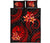 Tahiti Polynesian Quilt Bed Set - Red Plumeria - Polynesian Pride