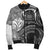 Samoa Men's Bomber Jacket - Samoa Seal Wave Style (Black) - Polynesian Pride