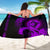 Guam Sarong - Hibiscus and Wave Purple - Polynesian Pride