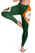 Marshall Islands Leggings - Kwajalein Atoll Marshall Islands Flag with Polynesian Patterns - Polynesian Pride