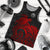 American Samoa Polynesian Tank Top (Men) - Polynesian Turtle (Full Red) Red - Polynesian Pride