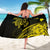 Hawaii Map Plumeria Polynesian Yellow Turtle Sarong - Polynesian Pride