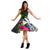 Wallis and Futuna Midi Dress - Turtle Plumeria Banana Leaf - Polynesian Pride