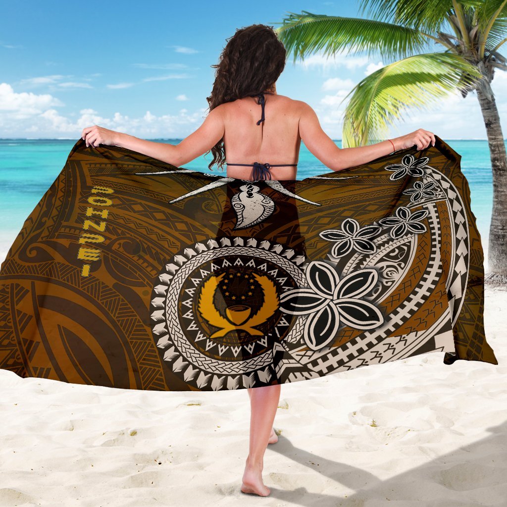 Pohnpei Sarongs - Polynesian Boar Tusk One Style One Size Brown - Polynesian Pride