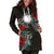 Marshall Islands Hoodie Dress - Marshall Islands Flag Hibiscus - Polynesian Pride