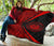 Hawaii Coat Of Arms Polynesian Black And Red Premium Quilt - Circle Style - Polynesian Pride