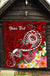 FSM Custom Personalised Premium Quilt - Turtle Plumeria (RED) - Polynesian Pride