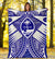 Guam Polynesian Premium Blanket - Guam White Seal with Polynesian Tattoo Ver 02 - Polynesian Pride