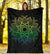 Maori Mandala Blanket, Green - Polynesian Pride