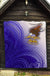 American Samoa Polynesian Premium Quilt - Bald Eagle (Blue) - Polynesian Pride