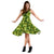 Hawaii Tropical Green Midi Dress - Polynesian Pride