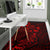 Palau Area Rugs Turtle Hibiscus Red - Polynesian Pride