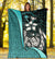 Chuuk Micronesia Premium Blanket Turquoise - Turtle With Hook - Polynesian Pride