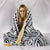 Samoa Hooded Blanket - Coat Of Arm (White) - Polynesian Pride