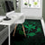 Hawaii Kanaka Turtle Hibiscus Polynesian Rug - Anthea Style Green - Polynesian Pride