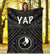 Yap Premium Blanket - Yap Seal With Polynesian Tattoo Style - Polynesian Pride