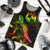 Tonga Polynesian Men Tank Top - Turtle With Blooming Hibiscus Reggae Reggae - Polynesian Pride