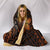 Hawaii Mix Polynesian Turtle Plumeria Hooded Blanket - AH - Nick Style - Orange - Polynesian Pride