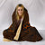 Hawaii Hibiscus Hooded Blanket - Harold Turtle - Orange - Polynesian Pride