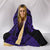 Hawaii Turtle Polynesian Hooded Blanket - Purple - Armor Style - Polynesian Pride