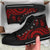 New Caledonia High Top Canvas Shoes - Red Tentacle Turtle - Polynesian Pride