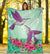 Hawaii Humming Bird Hibiscus Premium Blanket - Out Style - Polynesian Pride