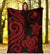 Yap Micronesian Premium Blanket - Red Tentacle Turtle - Polynesian Pride