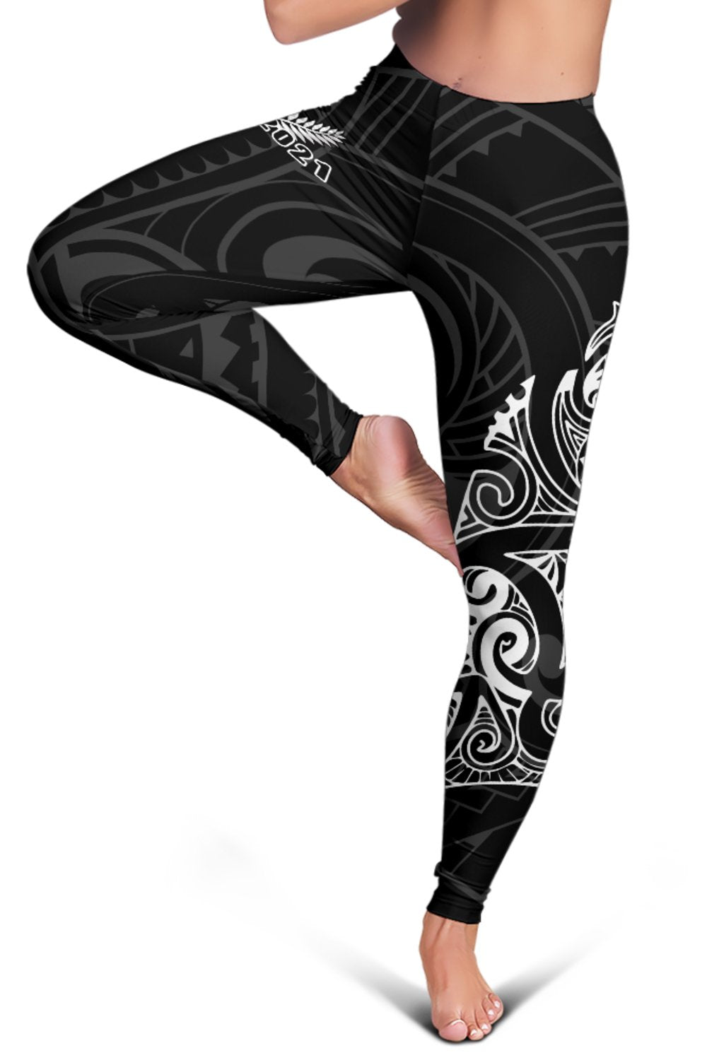 Aotearoa Super Rugby Women Leggings - Maori Kiwi - Polynesian Pride