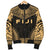 Fiji Polynesian Chief Men's Bomber Jacket - Gold Version - Polynesian Pride