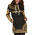 Vanuatu Women's Hoodie Dress - Polynesian Gold Chief - Polynesian Pride