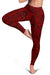 Polynesian Lauhala Mix Red Hawaii Women's Leggings AH - Polynesian Pride