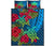 Hawaii Turtle Hibiscus Polynesian Quilt Bed Set - Bana Style Blue - Polynesian Pride