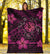 Hawaii Mix Polynesian Turtle Plumeria Premium Blanket - AH - Nick Style - Pink - Polynesian Pride