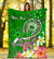 Samoa Custom Personalised Premium Blanket - Turtle Plumeria (Green) - Polynesian Pride