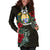 Nauru Hoodie Dress - Nauru Coat Of Arms Hibiscus - Polynesian Pride