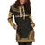 New Caledonia Women's Hoodie Dress - Polynesian Gold Chief - Polynesian Pride