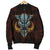 Hawaii Wild Boar Kamapua'a Men's Bomber Jacket - Orange - Hawaiian Mythology Style - Polynesian Pride