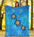 Hawaii Plumeria Turtle In The Ocean Premium Blanket - AH - John Style - Polynesian Pride