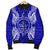 Palau Polynesian Men's Bomber Jacket Map Blue - Polynesian Pride