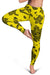 Polynesian Turtle Palm And Sea Pebbles Yellow Hawaii Women's Legging AH - Polynesian Pride