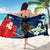 Hawaiian Turtle Hibiscus Polynesian Sarong - Blue - Edna Style - AH - Polynesian Pride