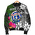 Northern Mariana Islands Men Bomber Jacket - Turtle Plumeria Banana Leaf - Polynesian Pride