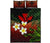 Kanaka Maoli (Hawaiian) Quilt Bed Set, Polynesian Plumeria Banana Leaves Red Red - Polynesian Pride