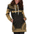 Samoa Women's Hoodie Dress - Polynesian Gold Chief - Polynesian Pride